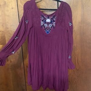 Free People Maroon Dress